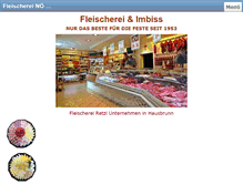 Tablet Screenshot of fleischerei-retzl.at